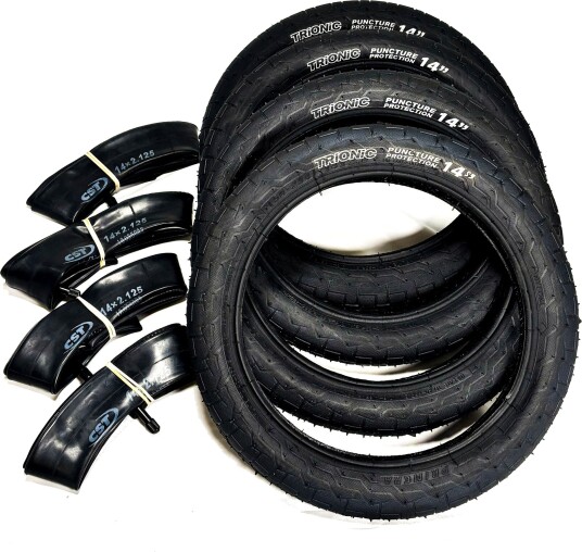 14" Primera sett inkl. 4x dekk og 4x slange