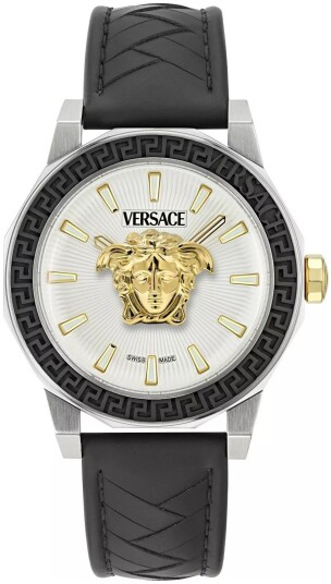 Versace Herreklokke VE9I00124 Medusa Sølvfarget/Lær Ø43 mm