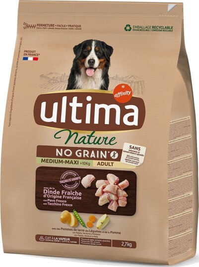 Affinity Ultima Tørrfôr Ultima Nature No Grain Medium Maxi Kalkun 2.7 kg
