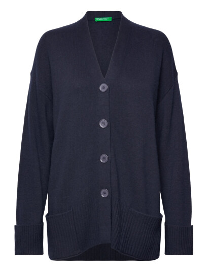 United Colors of Benetton L/S Cardigan - Navy - XS