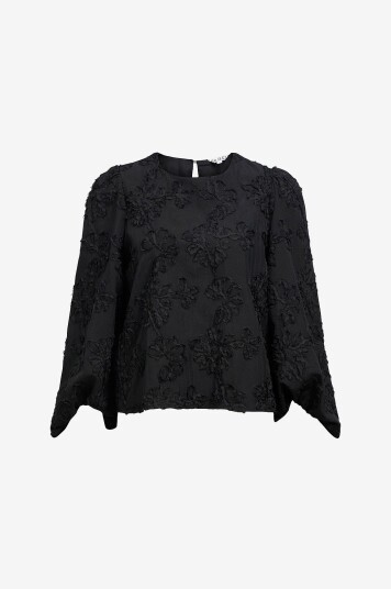 Object Topp objLula L/S RE O neck Top 141 Svart Object Topp objLula L/S RE O neck Top 141 Svart
