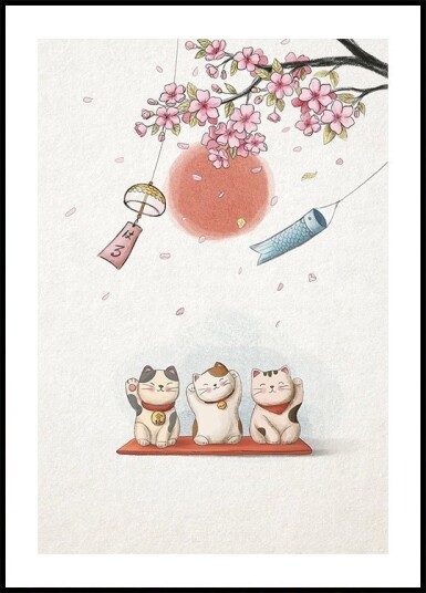 Lucky Cat Plakat Plakat / 70x100cm