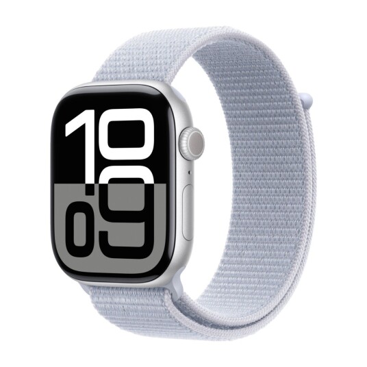 Apple Watch S10 46mm GPS+Cel (Silver Alu/Blue Cloud Sport Loop)