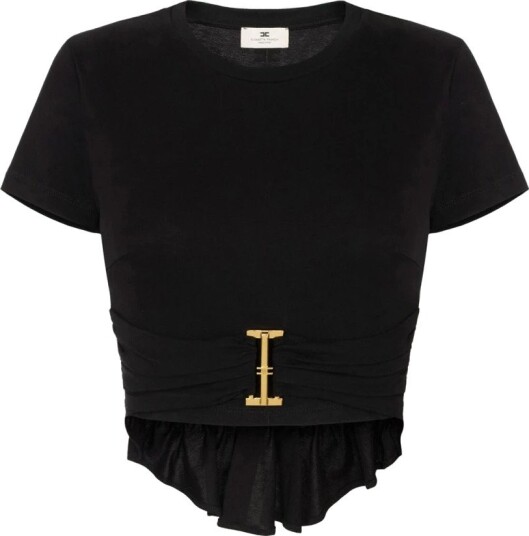 Elisabetta Franchi Dame Topper Svart S, Elisabetta Franchi Dame Topper Svart S,
