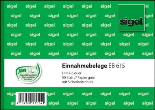 Sigel Eb615 Grønn A6 50 Ark