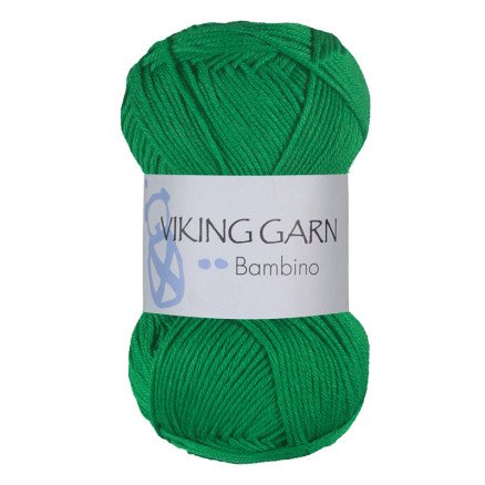 Viking Garn Bambino 435 - Eple Grønn