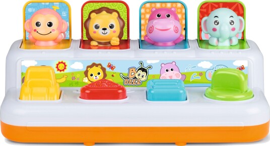 B Beez Pop-Up Lekeleke Med Dyrelyder - Inkl. 2XAA Batterier