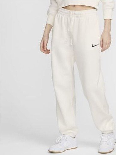 Nike Joggebukse Phoenix Fleece Oversized Seil/svart Kvinner størrelse X Large
