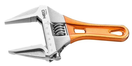 NEO Justerbar Skiftenøkkel 0-53mm 185mm Stålhåndtak