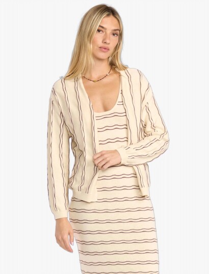 Billabong Heat Waver Cardigan Cream XS Billabong Heat Waver Cardigan Cream XS