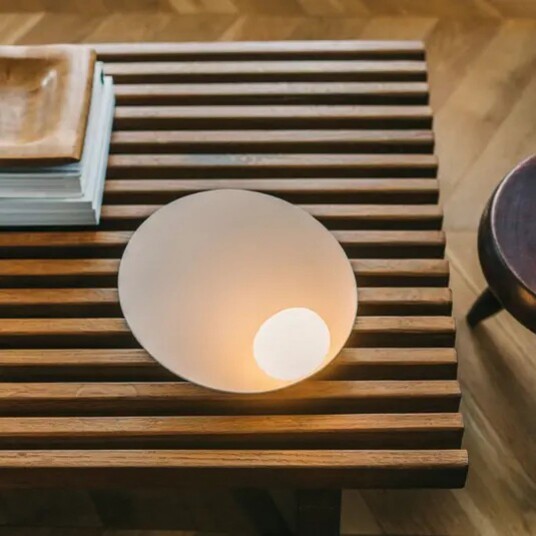 Bordlampe Vibia Musa dimmbar Hvit Stue Metall Moderne 10 Hvit