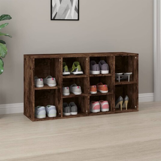 vidaXL Skobenk r?kt eik 103x30x54,5 cm konstruert tre