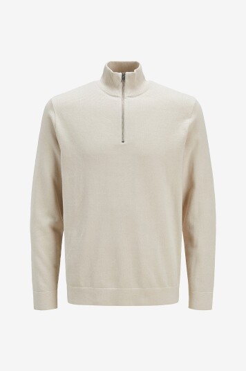 Jack & Jones Junior Genser jprBlamilano Spring Knit Half Zip J Grå
