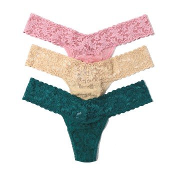Hanky Panky Truser 3P Low Rise Lace Thong Multi-colour-2 nylon One Size Dame