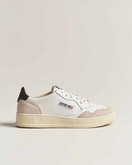 Autry Medalist Low Super Soft Goat Leather Sneaker White/Black Autry Medalist Low Super Soft Goat Leather Sneaker White/Black