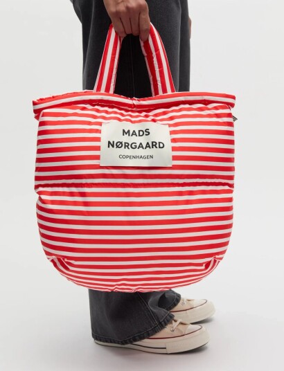 Mads Nørgaard Light Ripstop Pillow Bag Aop Red ONE SIZE