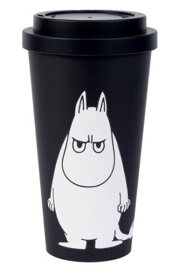 Nordicbuddies - Mummi reisekopp 45 cl Mummitrollet sint svart