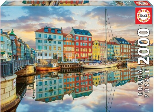 Educa Sunset At Copenhagen Harbour Pussel 2000 bitar
