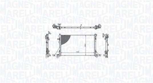Radiator MAGNETI MARELLI 350213213300