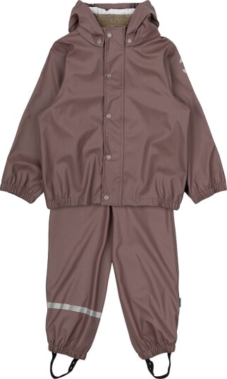 Mikk line X Kids world Regntøy PU Flint Mikk line 7 år (122) Regntøy Brun Rosa