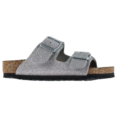 Birkenstock Sandaler Arizona Skinnende Glitter Sølv Birkenstock 31 Sandals Metallic