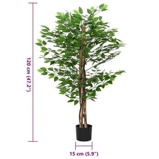 Kunstig fikentre 788 blader 120 cm grønn Kunstig fikentre 788 blader 120 cm grønn