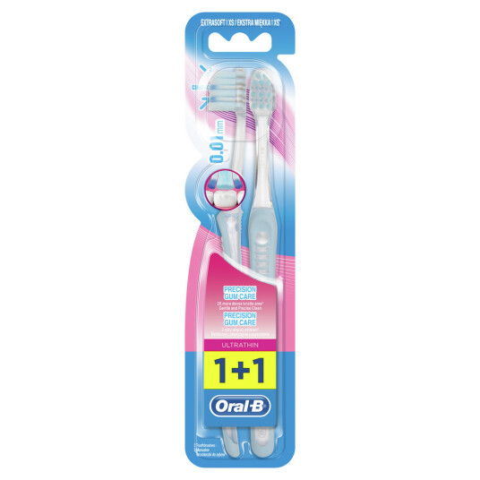 Oral B Tannbørster 2 pk Precision Gum Care UltraThin Extra Soft