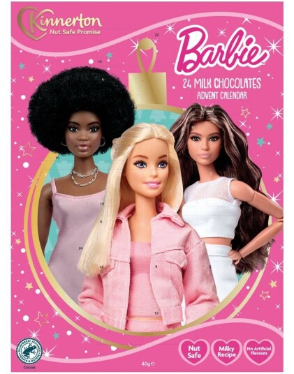 Hancocks Kinnerton Barbie Melkesjokolade Adventskalender