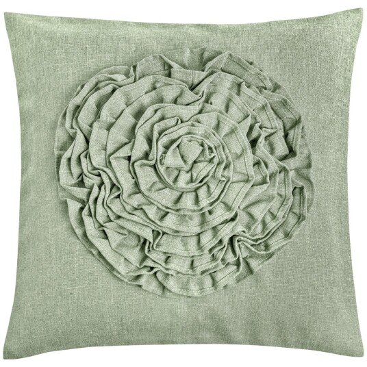ERWIN M. Putetrekk Flower; 40x40 cm (BxL); Salvie; Rektangulær