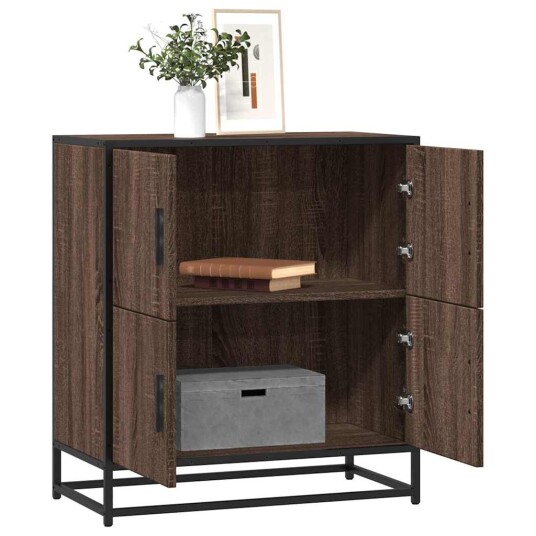 Skjenk brun eik 68x35x76 cm konstruert tre 8721102840524