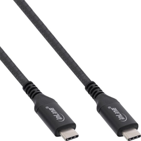 Inline® Usb4-Kabel Usb-C Hann/Hann 8K60hz Svart 1,5M