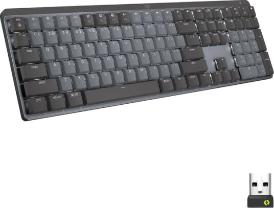 Logitech MX Mechanical Wireless Illuminated Performance Keyboard Graphite - Clicky - US - Tastatur - Amerikansk Engelsk - Svart