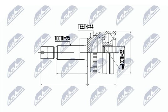 Nty Drivknute drivaksel NTY NPZ HY 540