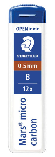 Staedtler Feinminen Micrograph 250 0,5mm 12St Härtegrad: B