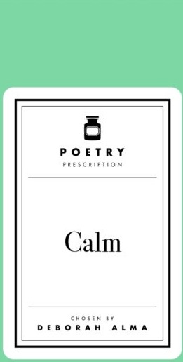 Poetry Prescription: Calm Poetry Prescription: Calm