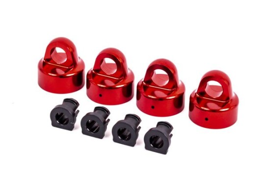 Traxxas 9664R Shock Caps Alu Red GTX 4 Traxxas 9664R Shock Caps Alu Red GTX 4