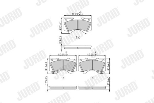 Bremseklosser JURID 572599J Bremseklosser JURID 572599J