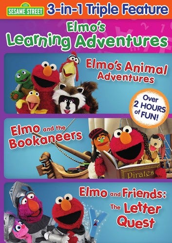 Elmo's Learning Adventures: Triple Feature DVD Elmo's Learning Adventures: Triple Feature DVD
