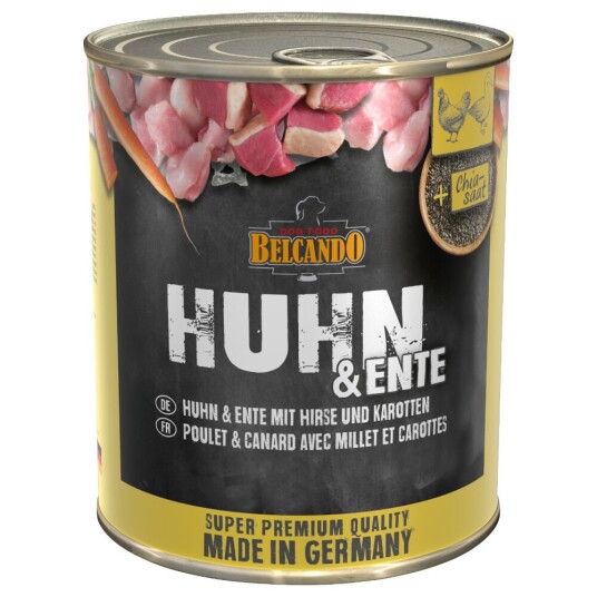 Belcando Super Premium 6 X 800 G Kylling & And Med Hirse & Gulrot