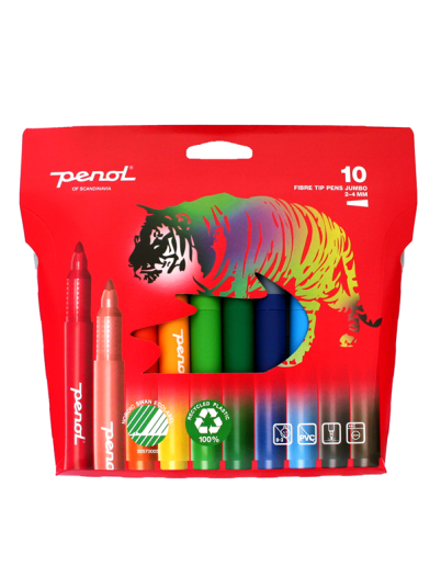 Penol Fibre Tip Jumbo pens x10 Penol Fibre Tip Jumbo pens x10