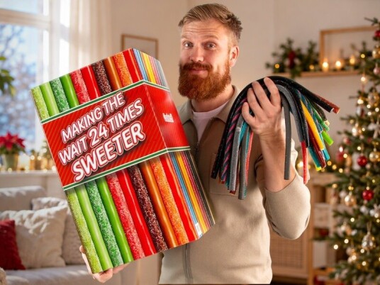 Julekalender med godteristenger