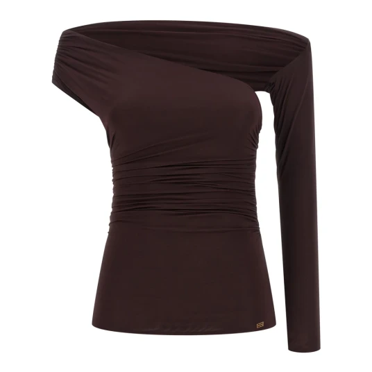 Elisabetta Franchi Dame Topper Brun 2XS,