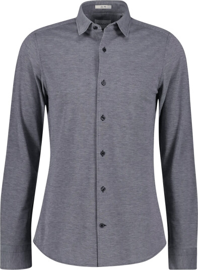 Gant Slim Two Tone Jersey Pique Shirt Blue M Gant Slim Two Tone Jersey Pique Shirt Blue M