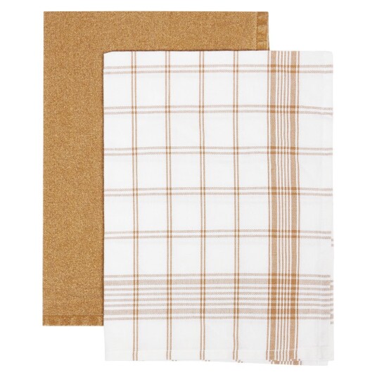 Sk Home Kjøkkenhåndkle Olava 2pk Brun
