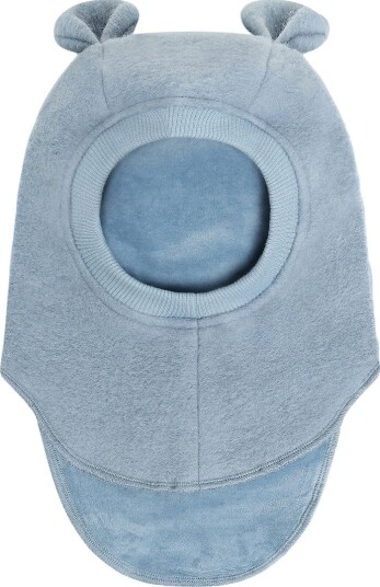 Huttelihut Ull Balaclava med Bamseører - Windward Blue 1-2 år