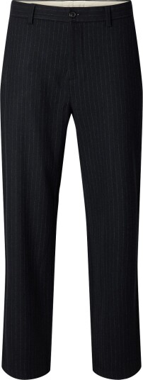 Selected Slm220 Loose Luke Wool Bld Design Pant DARK NAVY 31 x 34