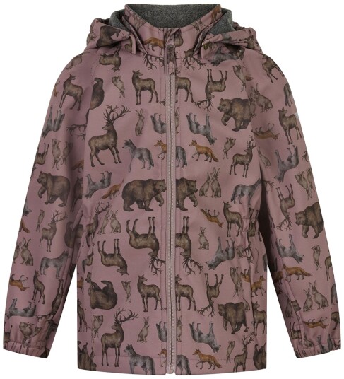Mikk line Softshell Jakke m. Fleece Resirkulert Zoo Twilig Mikk line 2 år (92) Softshell Rosa