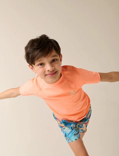 TUMBLE "N DRY Tnd Piaui Swim Ss   Orange   86/92