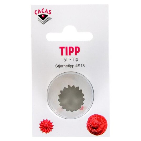 Cacas  Tipp stjerne åpen S18