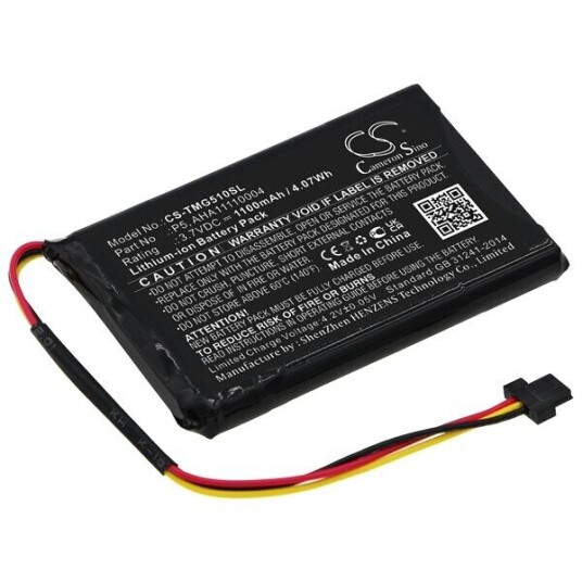 TomTom Go 520 batteri (1100 mAh 3.7 V, Sort)